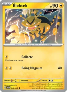 Carte Pokemon Élektek 046/142 Couronne Stellaire