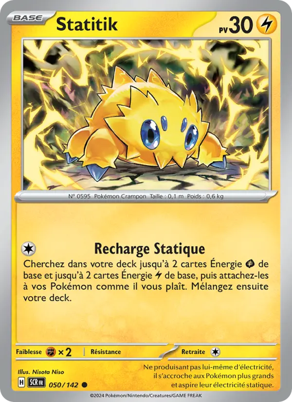 Scan HD carte Pokémon Statitik 050/142 — Couronne Stellaire