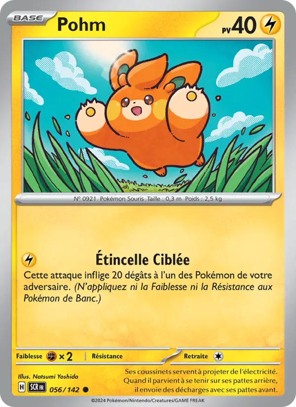 Scan HD carte Pokémon Pohm 056/142 — Couronne Stellaire