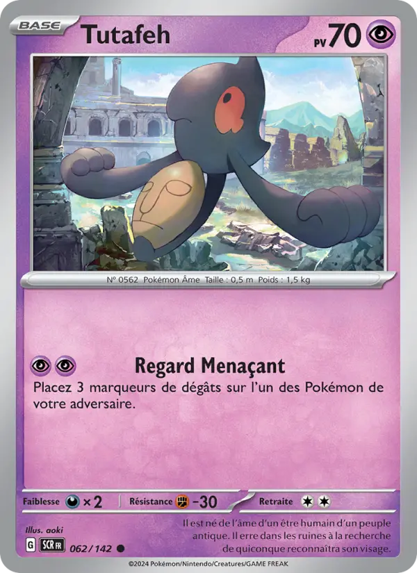 Scan HD carte Pokémon Tutafeh 062/142 — Couronne Stellaire