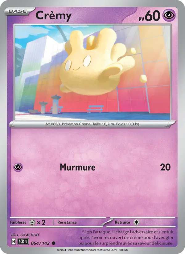 Scan HD carte Pokémon Crèmy 064/142 — Couronne Stellaire