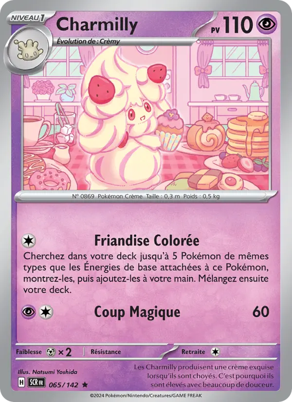 Scan HD carte Pokémon Charmilly 065/142 — Couronne Stellaire