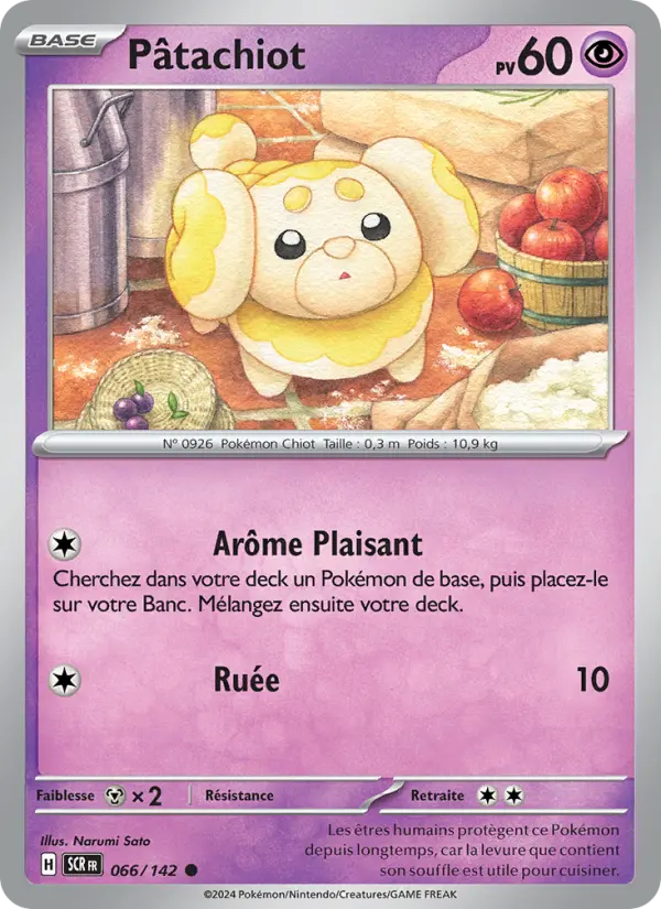 Scan HD carte Pokémon Pâtachiot 066/142 — Couronne Stellaire