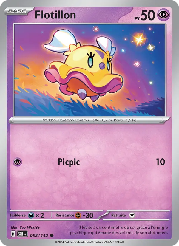 Scan HD carte Pokémon Flotillon 068/142 — Couronne Stellaire