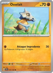 Carte Pokemon Osselait 072/142 Couronne Stellaire