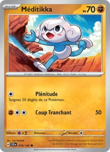 Carte Pokemon Méditikka 078/142 Couronne Stellaire
