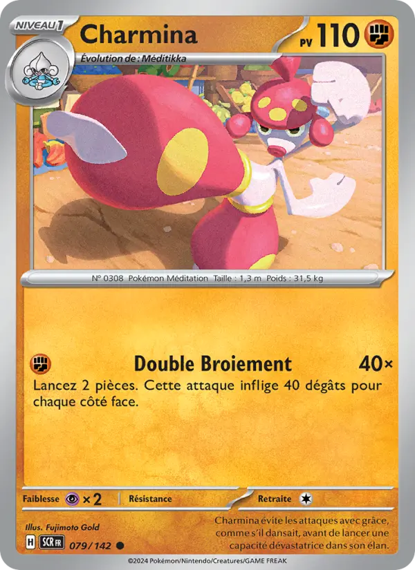 Scan HD carte Pokémon Charmina 079/142 — Couronne Stellaire