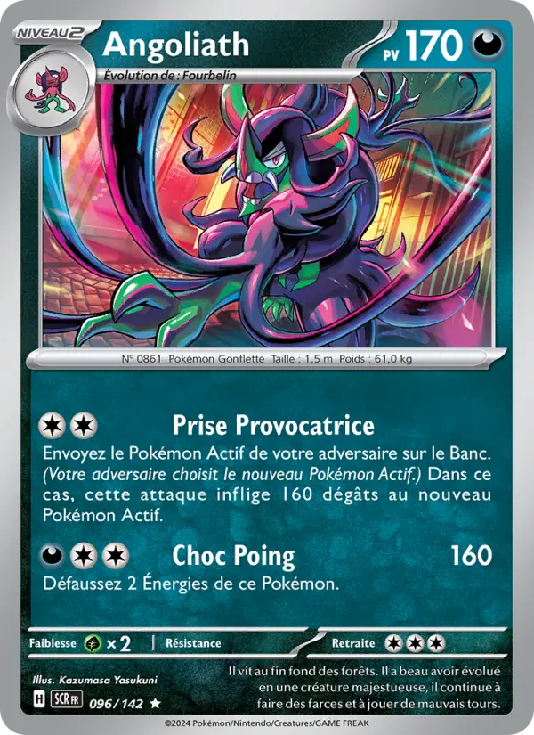 Scan HD carte Pokémon Angoliath 096/142 — Couronne Stellaire