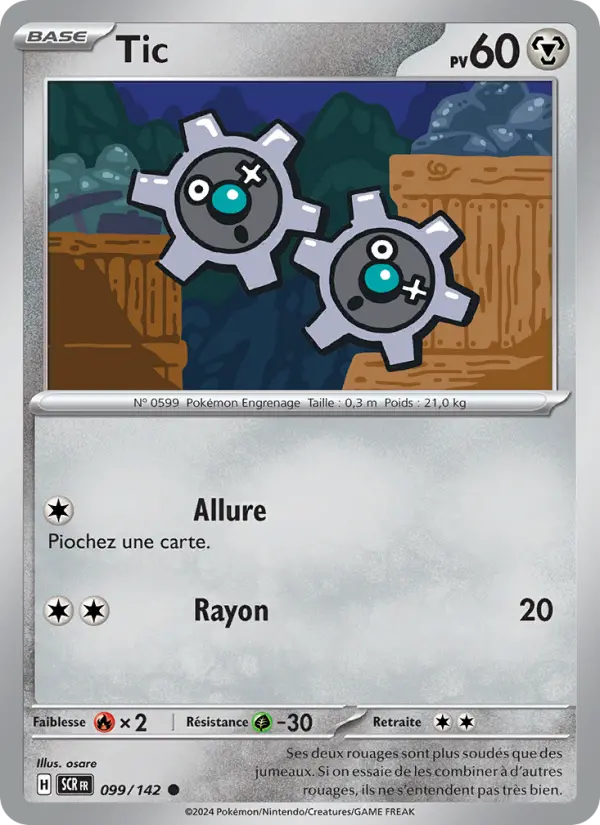 Scan HD carte Pokémon Tic 099/142 — Couronne Stellaire