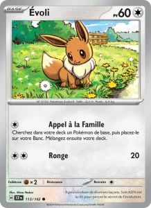 Carte Pokemon Évoli 113/142 Couronne Stellaire