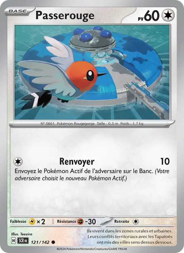 Scan HD carte Pokémon Passerouge 121/142 — Couronne Stellaire