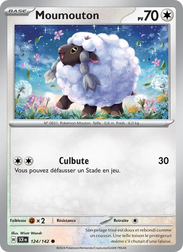Scan HD carte Pokémon Moumouton 124/142 — Couronne Stellaire