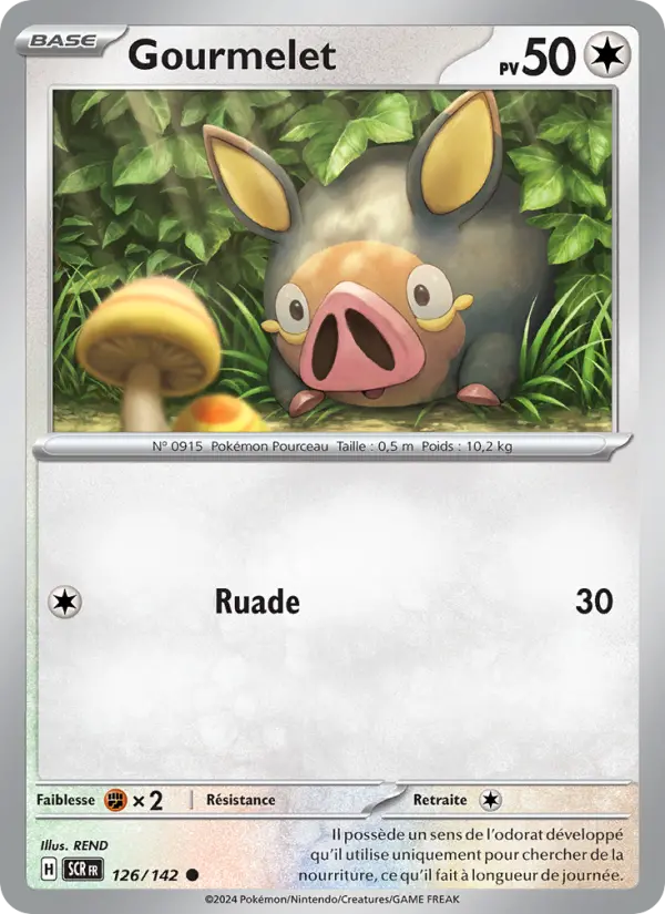 Scan HD carte Pokémon Gourmelet 126/142 — Couronne Stellaire