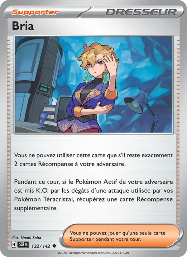 Scan HD carte Pokémon Bria 132/142 — Couronne Stellaire