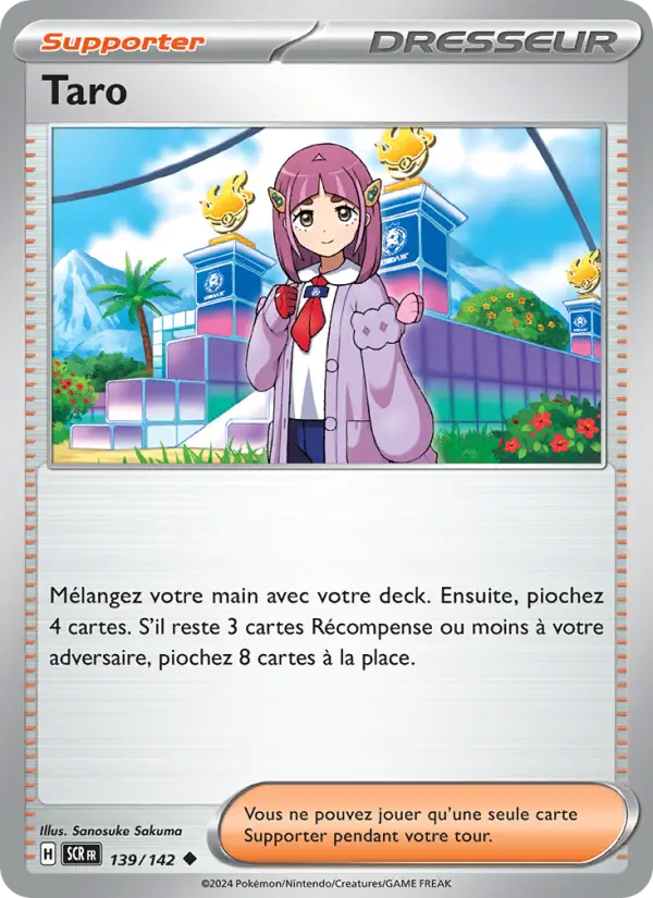 Scan HD carte Pokémon Taro 139/142 — Couronne Stellaire
