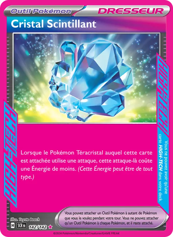 Scan HD carte Pokémon Cristal Scintillant 142/142 — Couronne Stellaire