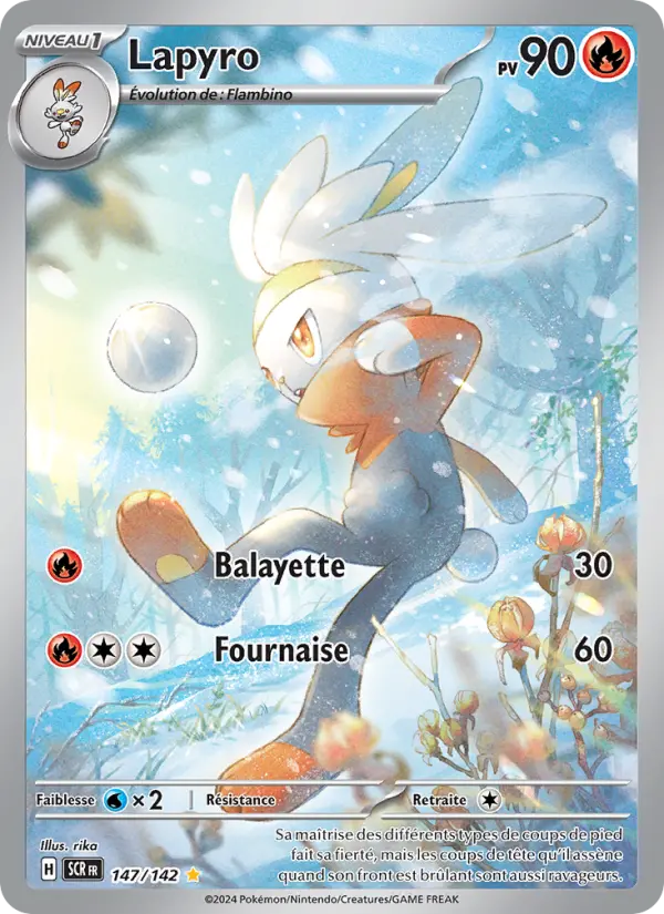 Scan HD carte Pokémon Lapyro 147/142 — Couronne Stellaire