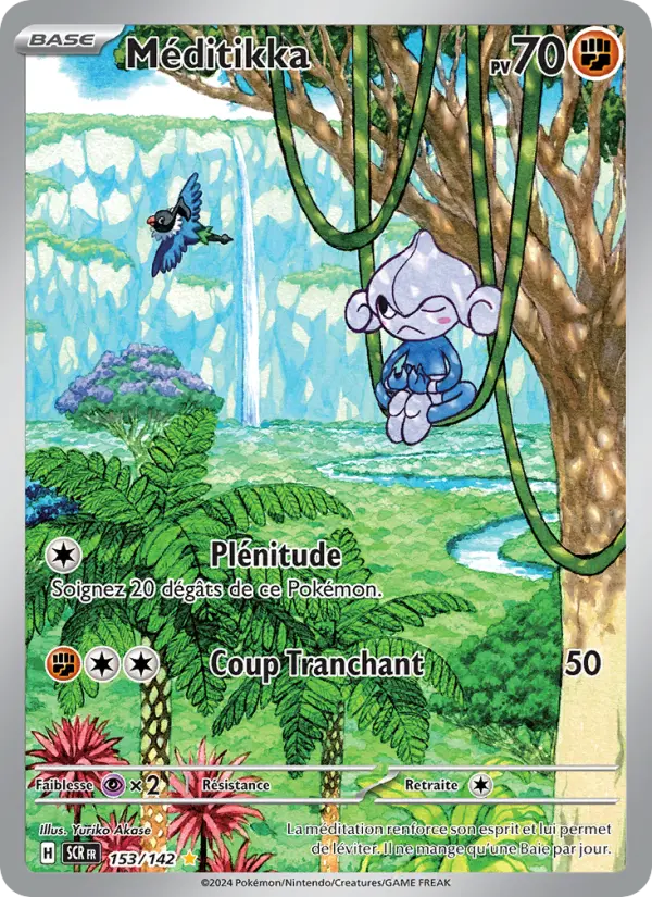 Scan HD carte Pokémon Méditikka 153/142 — Couronne Stellaire