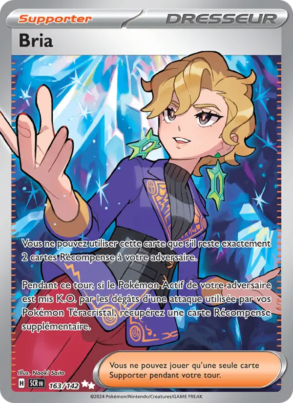 Scan HD carte Pokémon Bria 163/142 — Couronne Stellaire