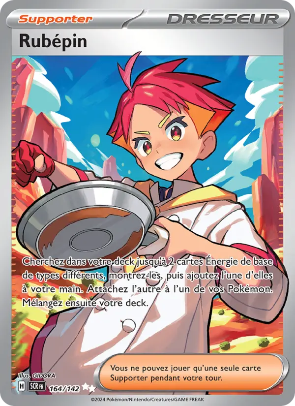 Scan HD carte Pokémon Rubépin 164/142 — Couronne Stellaire
