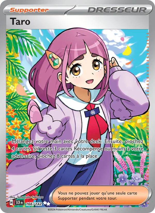 Scan HD carte Pokémon Taro 166/142 — Couronne Stellaire