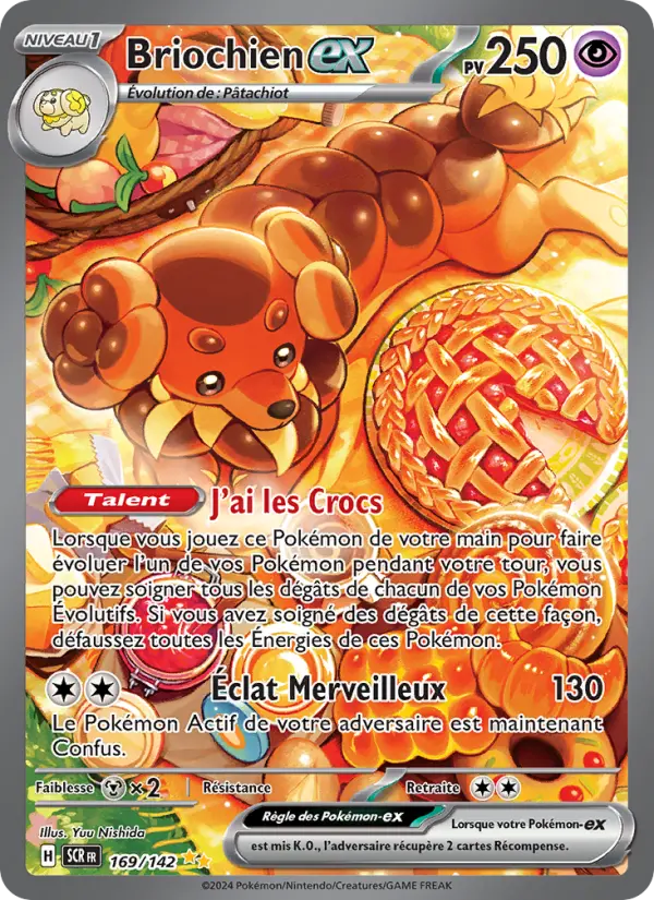 Scan HD carte Pokémon Briochien-ex 169/142 — Couronne Stellaire