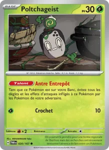 Carte Pokemon Poltchageist 020/167 Mascarade Crépusculaire