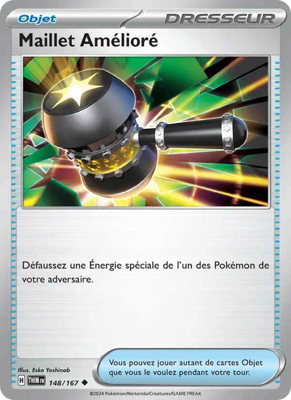 Scan HD carte Pokémon Maillet Amélioré 148/167 — Mascarade Crépusculaire