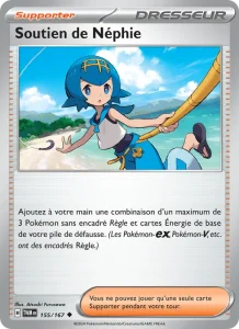Carte Pokemon Soutien de Néphie 155/167 Mascarade Crépusculaire