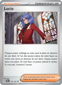 Carte Pokemon Lucio 157/167 Mascarade Crépusculaire