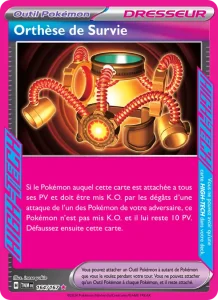Carte Pokemon Orthèse de Survie 164/167 Mascarade Crépusculaire
