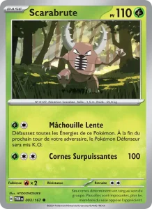 Carte Pokémon Scarabrute 003/167