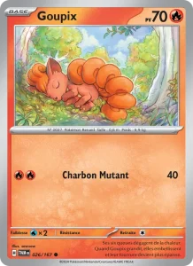 Carte Pokemon Goupix 026/167 Mascarade Crépusculaire