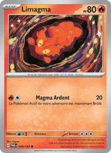 Carte Pokemon Limagma 028/167 Mascarade Crépusculaire