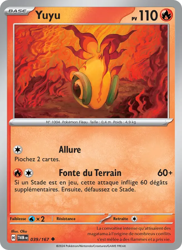 Scan HD carte Pokémon Yuyu 039/167 — Mascarade Crépusculaire