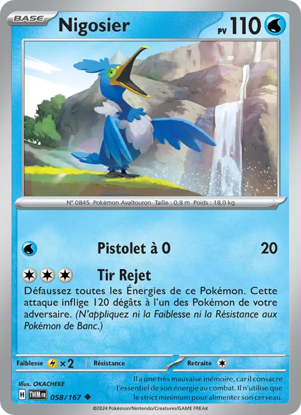 Scan HD carte Pokémon Nigosier 058/167 — Mascarade Crépusculaire