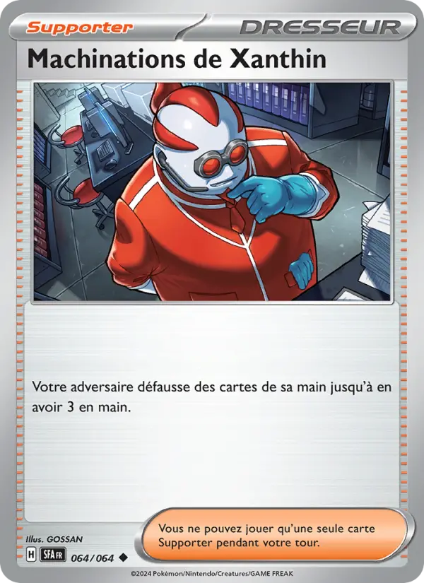 Scan HD carte Pokémon Machinations de Xanthin 064/64 — Fable Nébuleuse