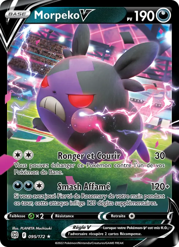Scan HD carte Pokémon Morpeko V 095/172 — Stars Étincelantes