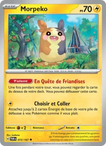 Carte Pokemon Morpeko 072/167 Mascarade Crépusculaire