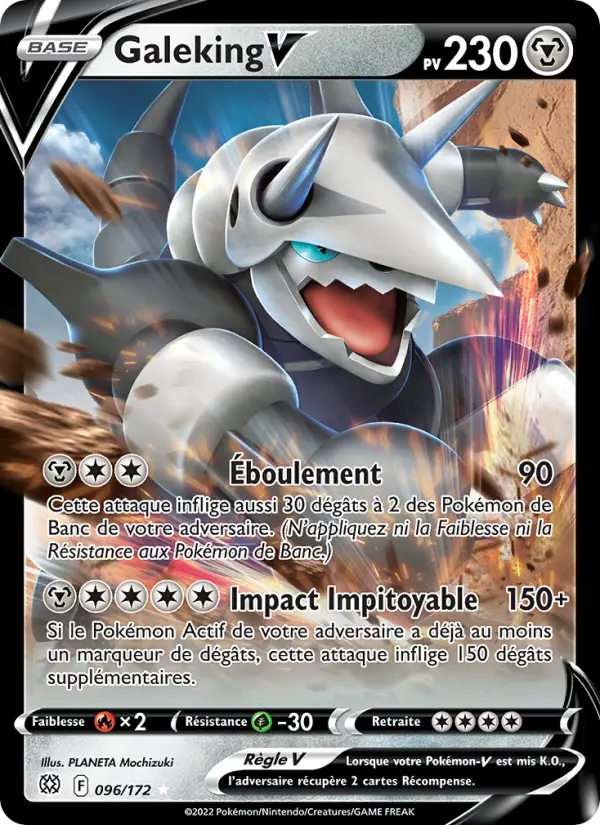 Scan HD carte Pokémon Galeking V 096/172 — Stars Étincelantes
