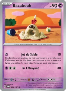 Carte Pokemon Bacabouh 091/167 Mascarade Crépusculaire