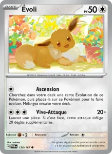 Carte Pokemon Évoli 135/167 Mascarade Crépusculaire
