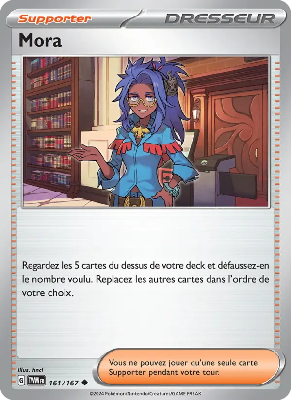 Scan HD carte Pokémon Mora 161/167 — Mascarade Crépusculaire