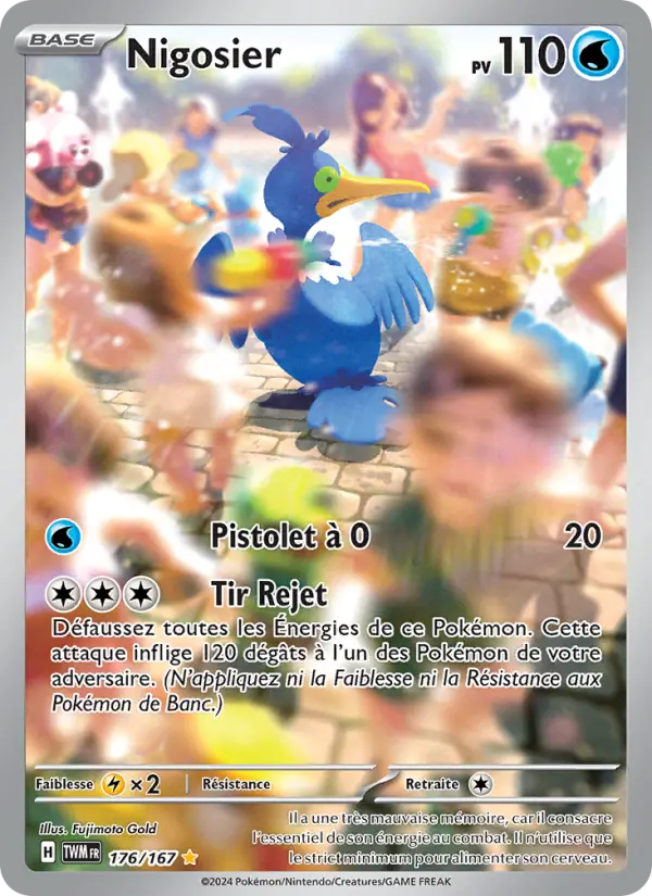 Scan HD carte Pokémon Nigosier 176/167 — Mascarade Crépusculaire