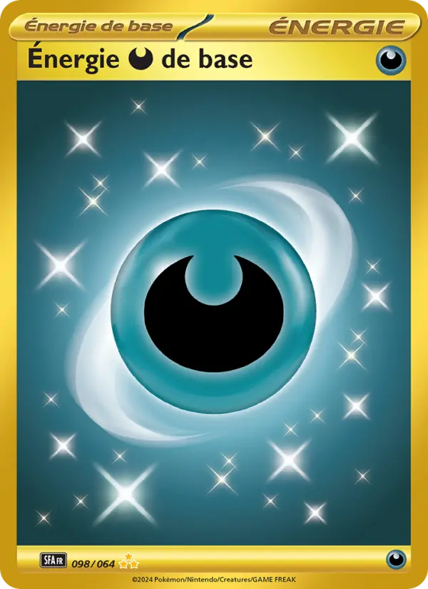 Scan HD carte Pokémon Énergie Darkness de base 098/64 — Fable Nébuleuse