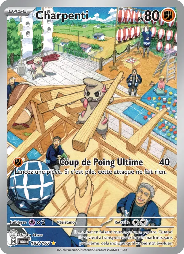 Scan HD carte Pokémon Charpenti 183/167 — Mascarade Crépusculaire