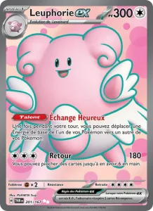 Carte Pokemon Leuphorie-ex 201/167 Mascarade Crépusculaire
