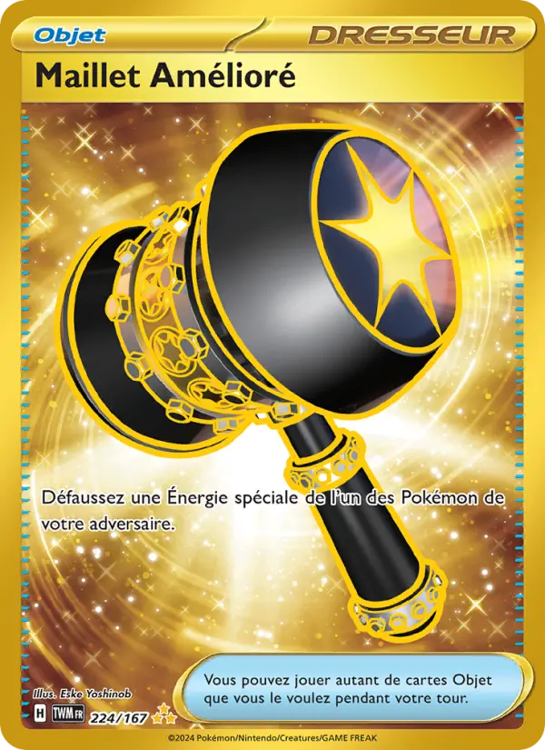 Scan HD carte Pokémon Maillet Amélioré 224/167 — Mascarade Crépusculaire