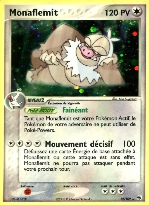 Scan HD carte Pokémon Monaflemit 12/109 — EX Rubis & Saphir
