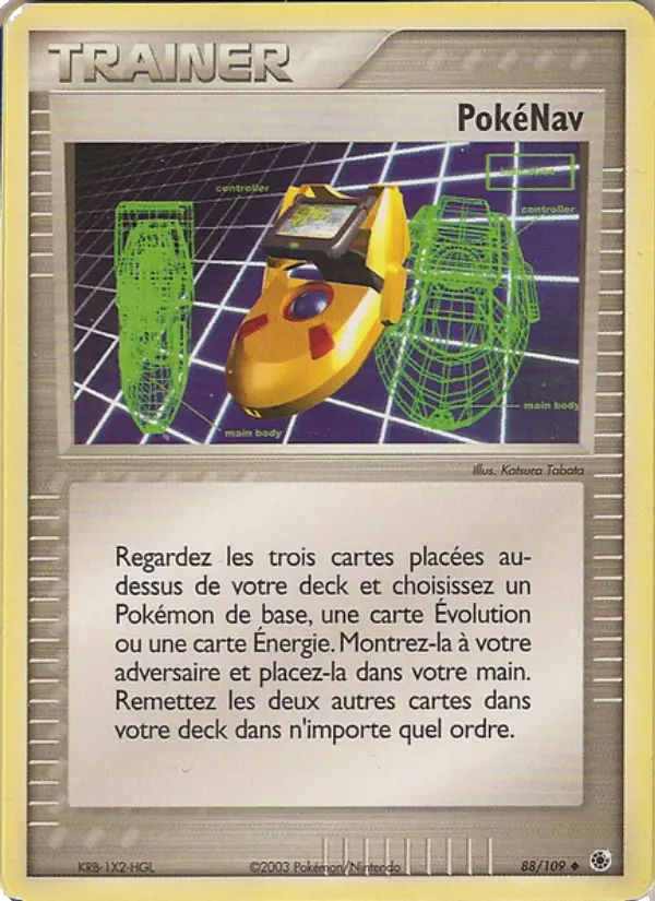 Scan HD carte Pokémon PokéNav 88/109 — EX Rubis & Saphir